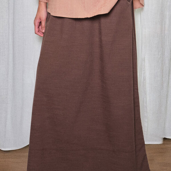 Exeter A-Line Skirt - Black COTTON